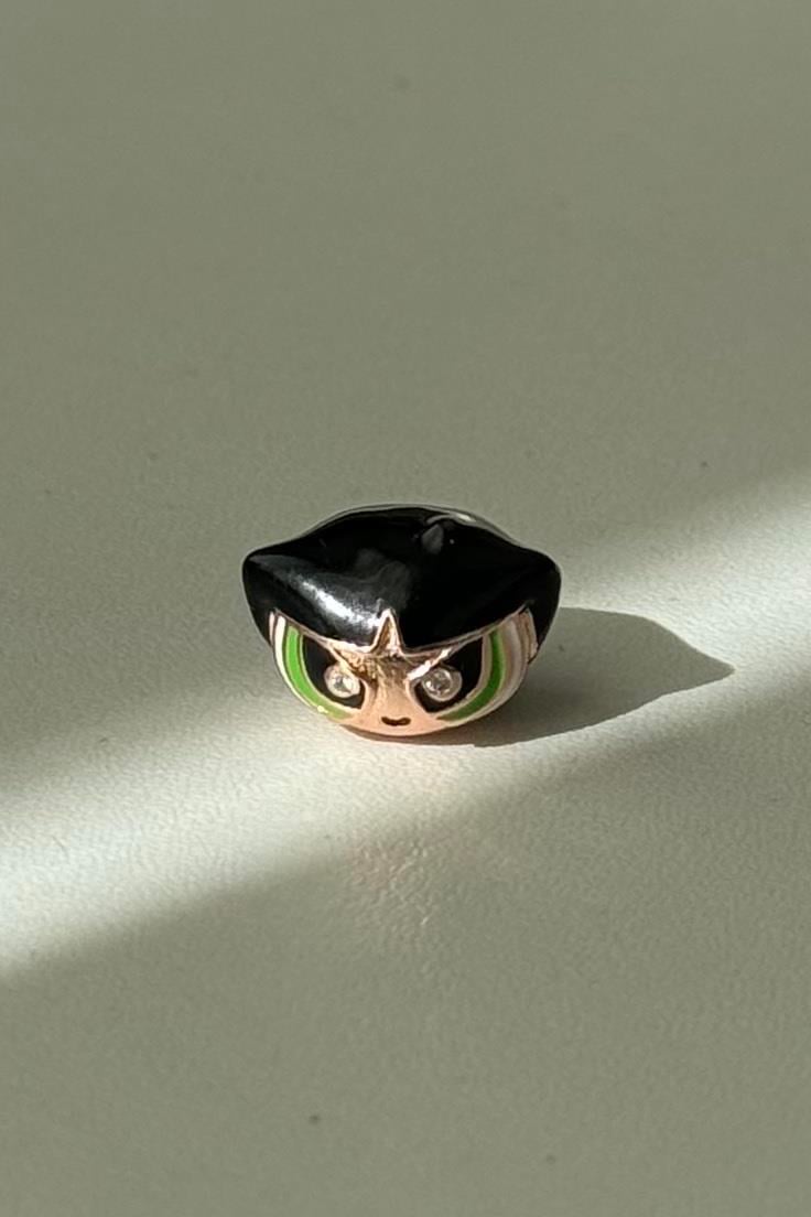 Powerpuff Girls Buttercup Charm 925 Ayar Gümüş
