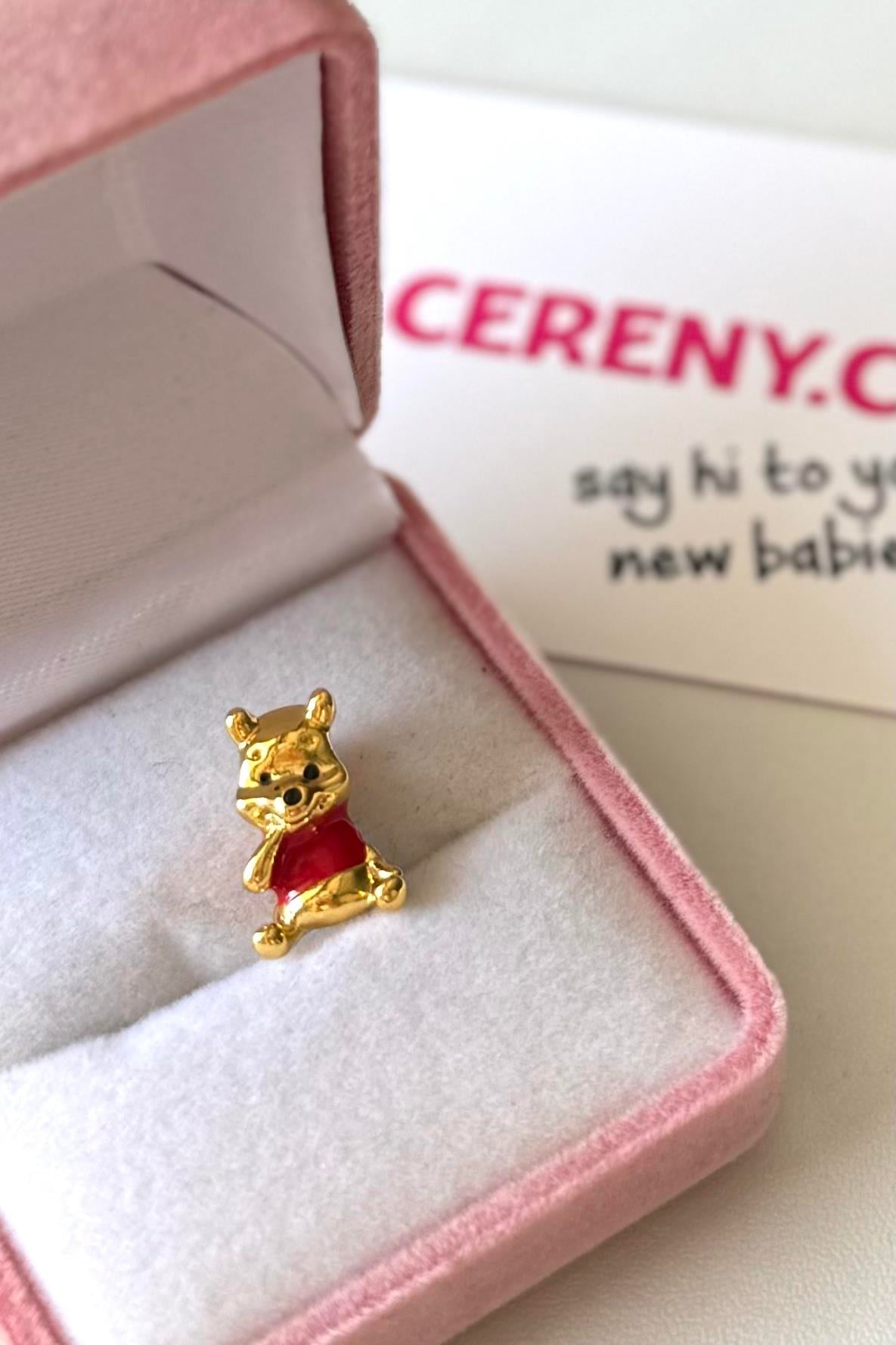 Winnie the Pooh Charm Gümüş Kaplama