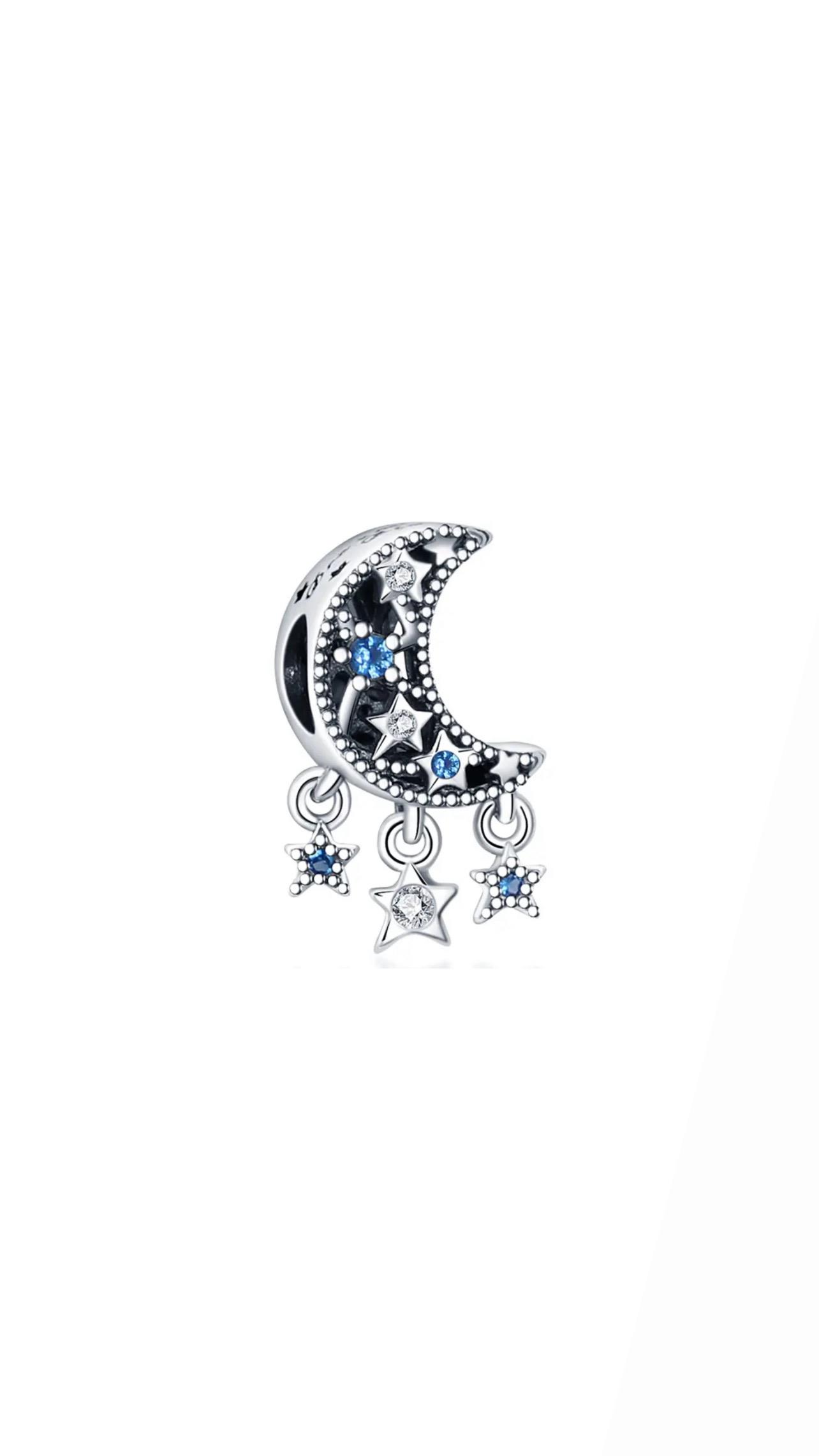 Yıldız Ve Yeni Ay Charm 925 Ayar Gümüş