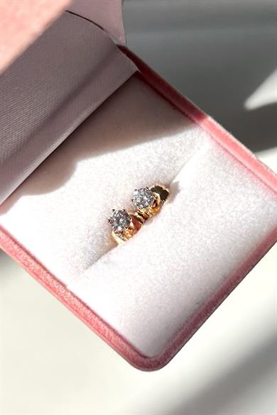 3 MM Tektaş Küpe Çifti | Çelik