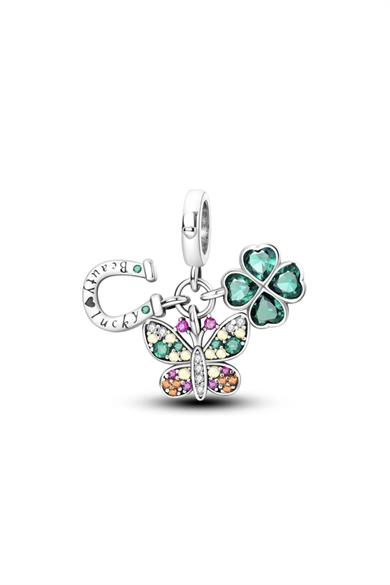 Beauty Lucky Sallantılı Charm 925 Ayar Gümüş