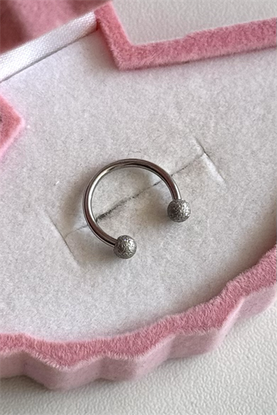 Cancanlı Top 10 mmx1.2mm Çelik Halka Piercing