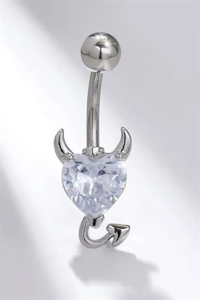 Devil Heart Göbek Piercing Cerrahi Çelik
