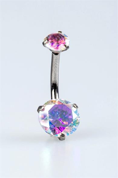 G23 Titanyum Hologram Göbek Piercing 10 MM