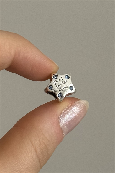 Işıltılı Yıldız Charm Gümüş Kaplama