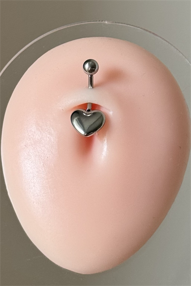Kalp Göbek Piercing 316L Cerrahi Çelik