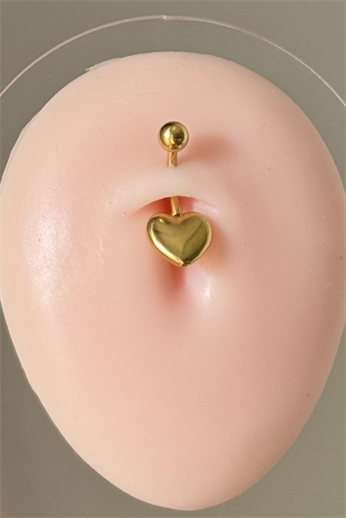 Kalp Göbek Piercing 316L Cerrahi Çelik