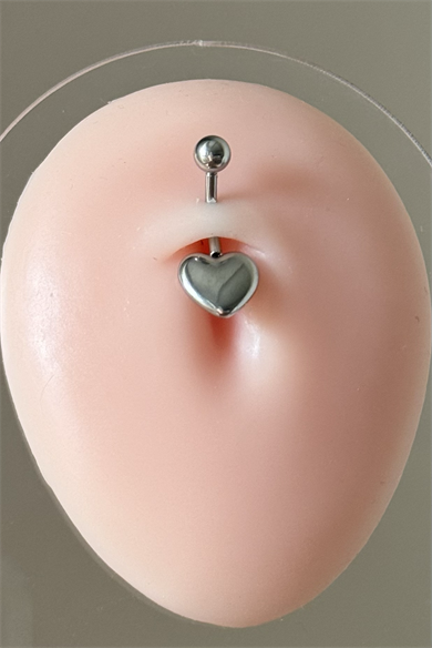 Kalp Göbek Piercing 316L Cerrahi Çelik