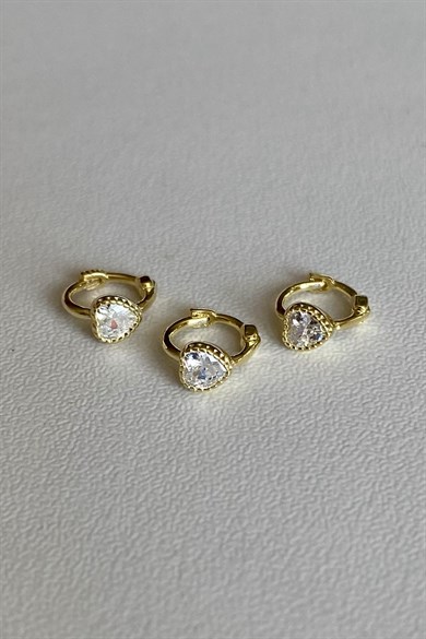 Kalpli Tragus Halka Piercing Altın | 925 Ayar Gümüş