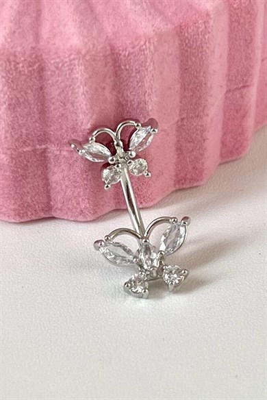 Kelebek Göbek Piercing | Cerrahi Çelik