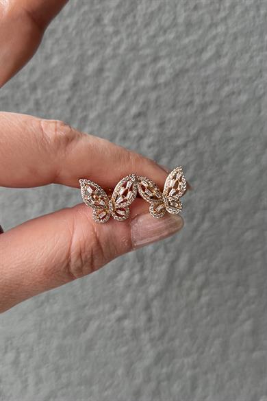 Mini Mariposa Küpe Çifti | Çelik