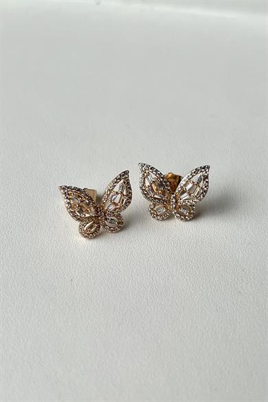 Mini Mariposa Küpe Çifti | Çelik