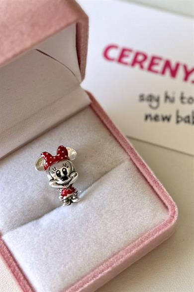 Minnie Mouse Charm Gümüş Kaplama
