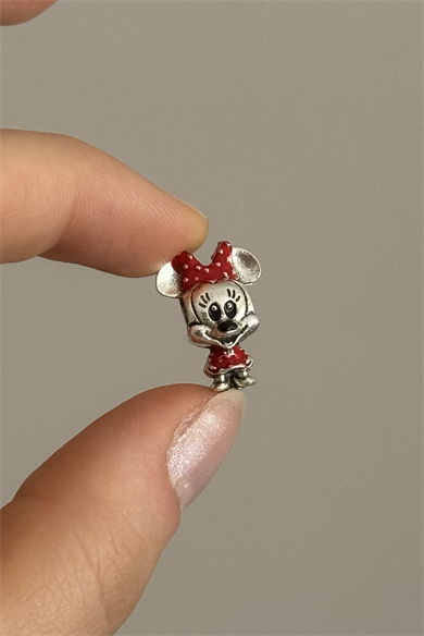 Minnie Mouse Charm Gümüş Kaplama
