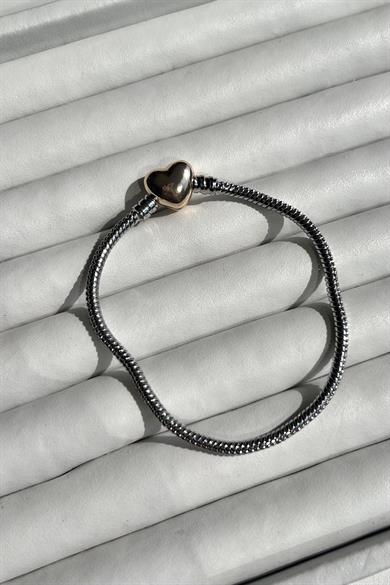 Mixed Kalp Charm Bileklik