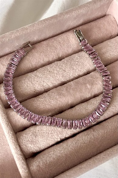 Pembe 5 MM Baget Suyolu Bileklik