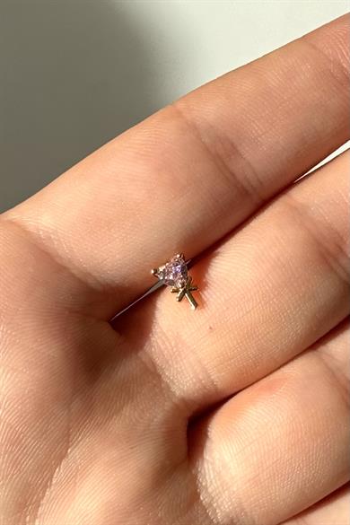 Pembe Şeker Piercing Cerrahi Çelik