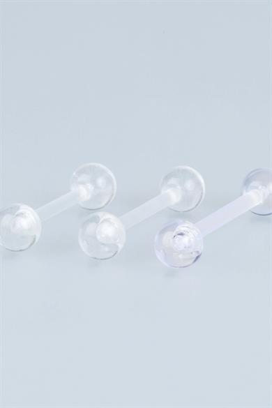 Piercing Göğüs Bioplast 5mm Top Boy: 10mm
