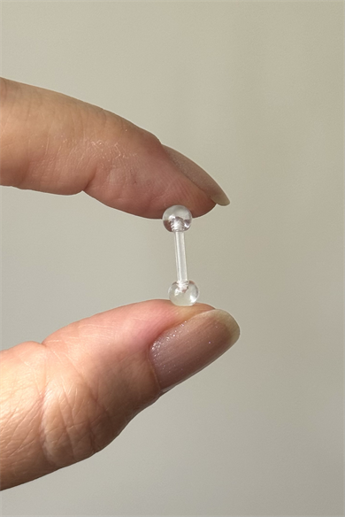 Piercing Göğüs Bioplast 5mm Top Boy: 8mm