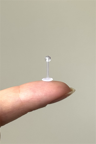 Piercing Labret Bioplast Bar Boyu: 8mm