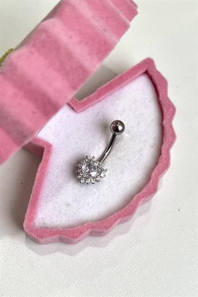 Prenses Kalp Göbek Piercing | Cerrahi Çelik