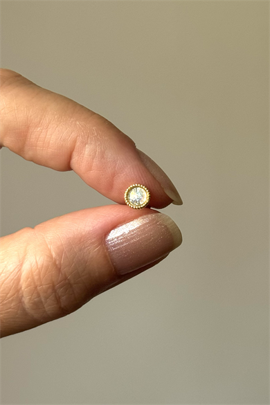 Simli Piercing Cerrahi Çelik 6 MM Bar