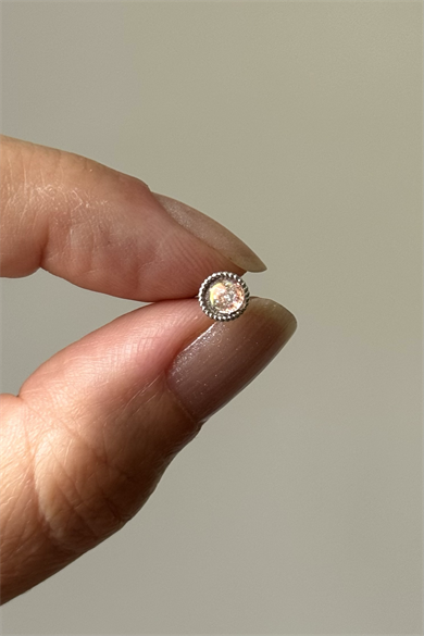Simli Piercing Cerrahi Çelik 6 MM Bar
