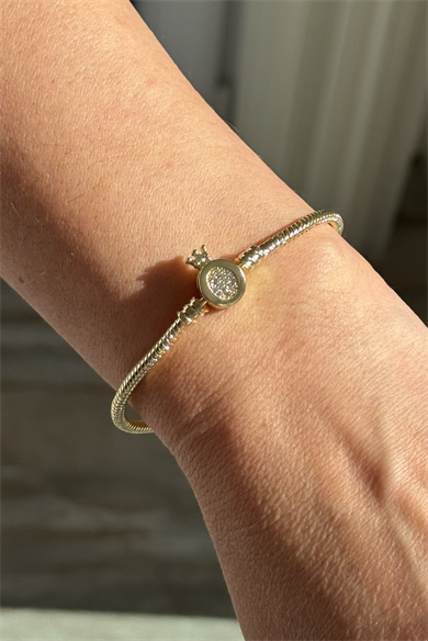 Taç Charm Bileklik 14K Kaplama