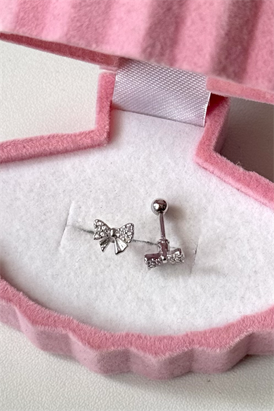 Taşlı Kurdele Piercing Cerrahi Çelik