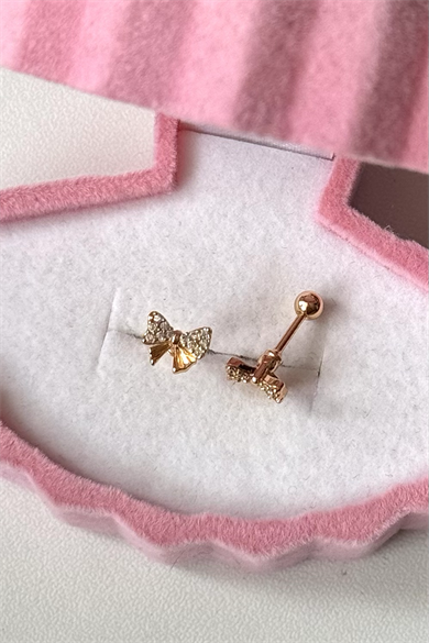 Taşlı Kurdele Piercing Cerrahi Çelik