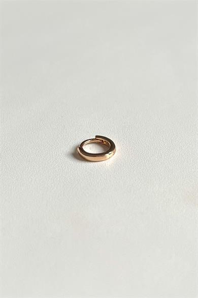 Tekli Klipsli Halka Küpe/Piercing |Çelik