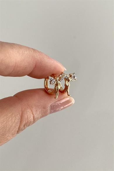 Tinkerbell Halka Küpe Çifti | Çelik