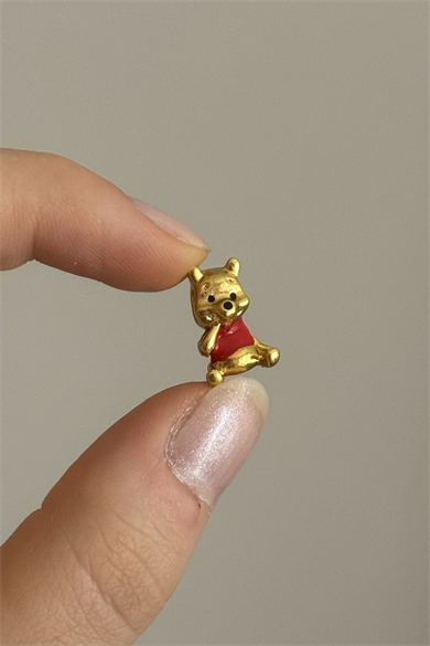 Winnie the Pooh Charm Gümüş Kaplama