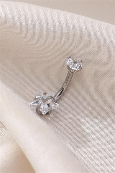 Tektaş Yıldız Göbek Piercing | Cerrahi Çelik