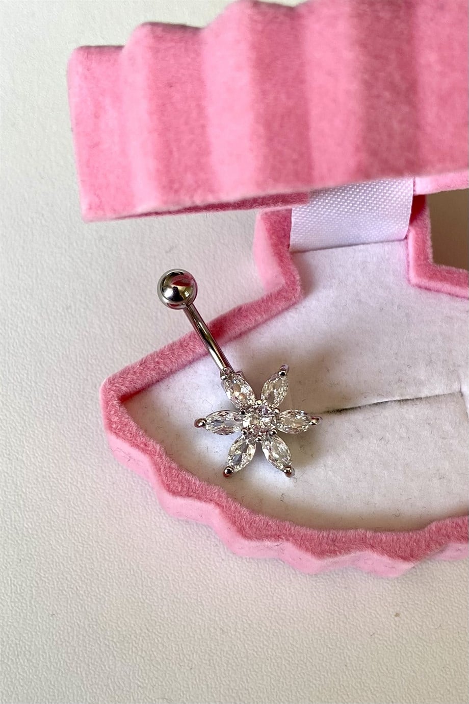 Çiçek Göbek Piercing | Cerrahi Çelik