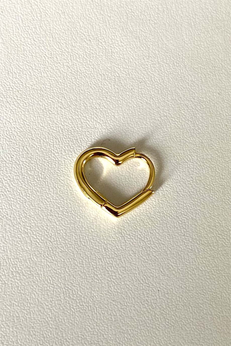 Heart Halka Küpe/Piercing | 925 Ayar Gümüş