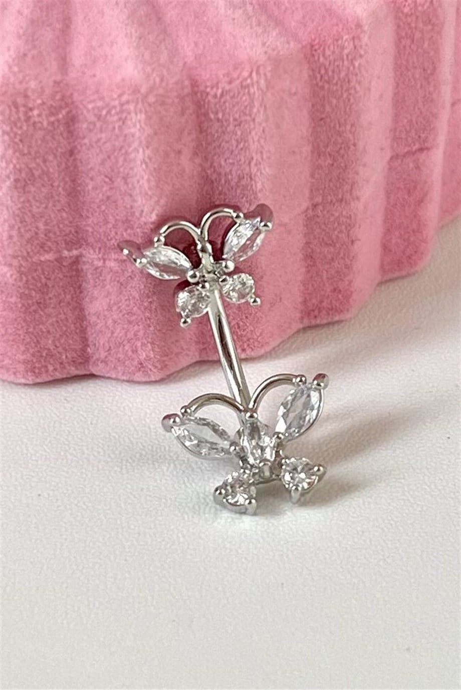 Kelebek Göbek Piercing | Cerrahi Çelik