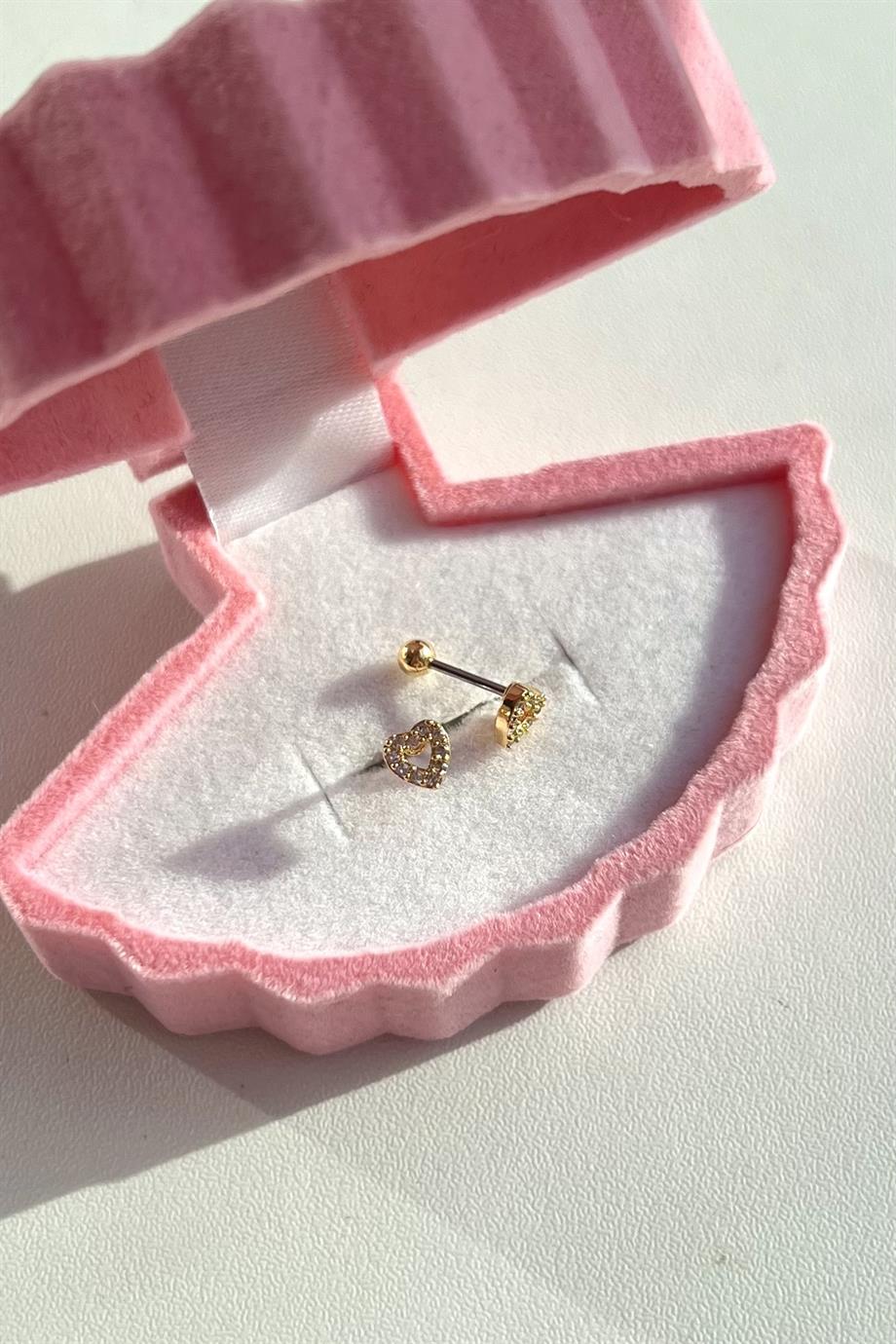 Mini Kalp Piercing | Cerrahi Çelik