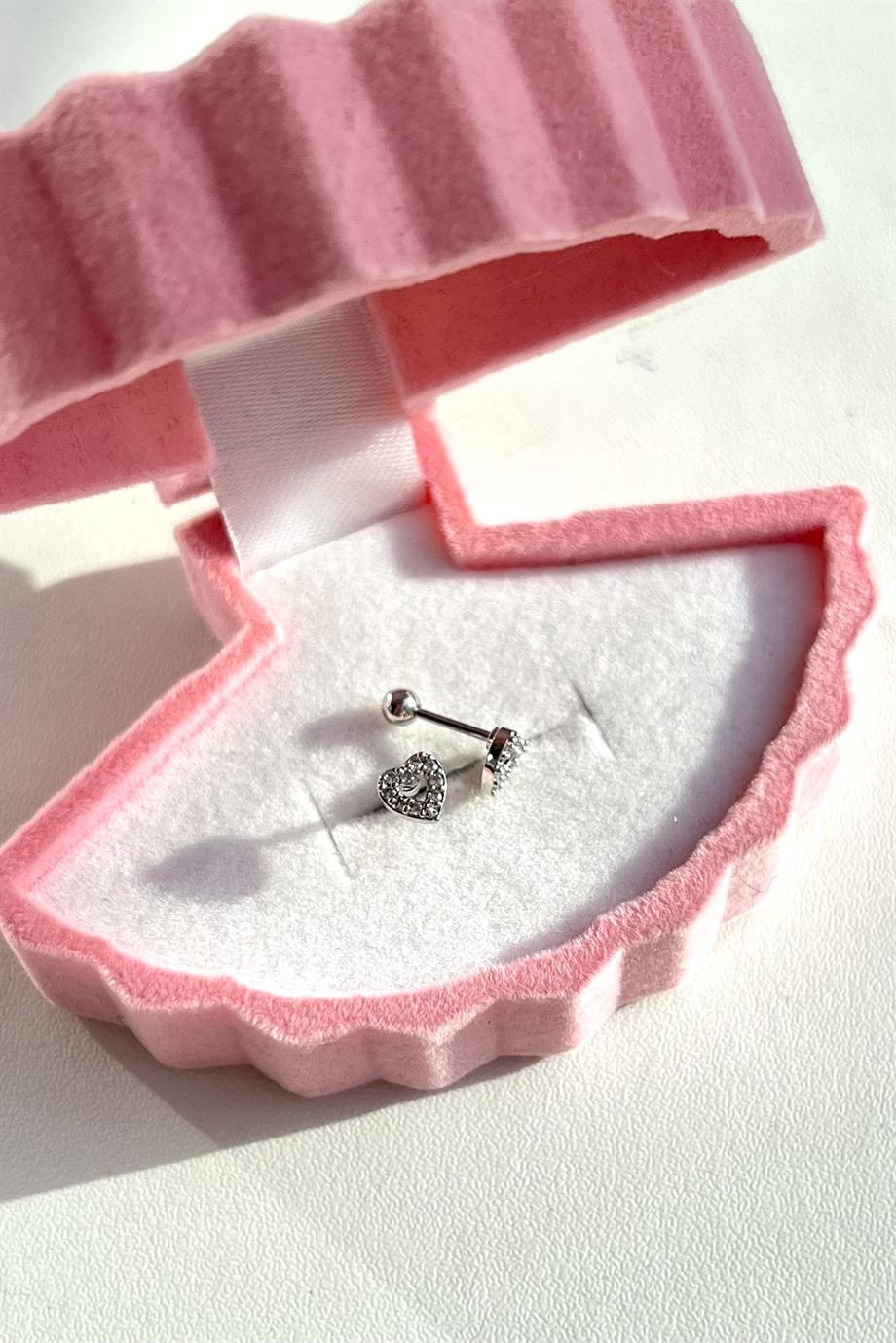 Mini Kalp Piercing | Cerrahi Çelik