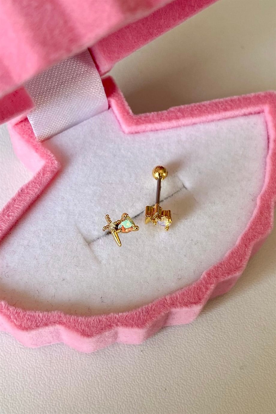Mini Taşlı Savaşçı Piercing | Cerrahi Çelik