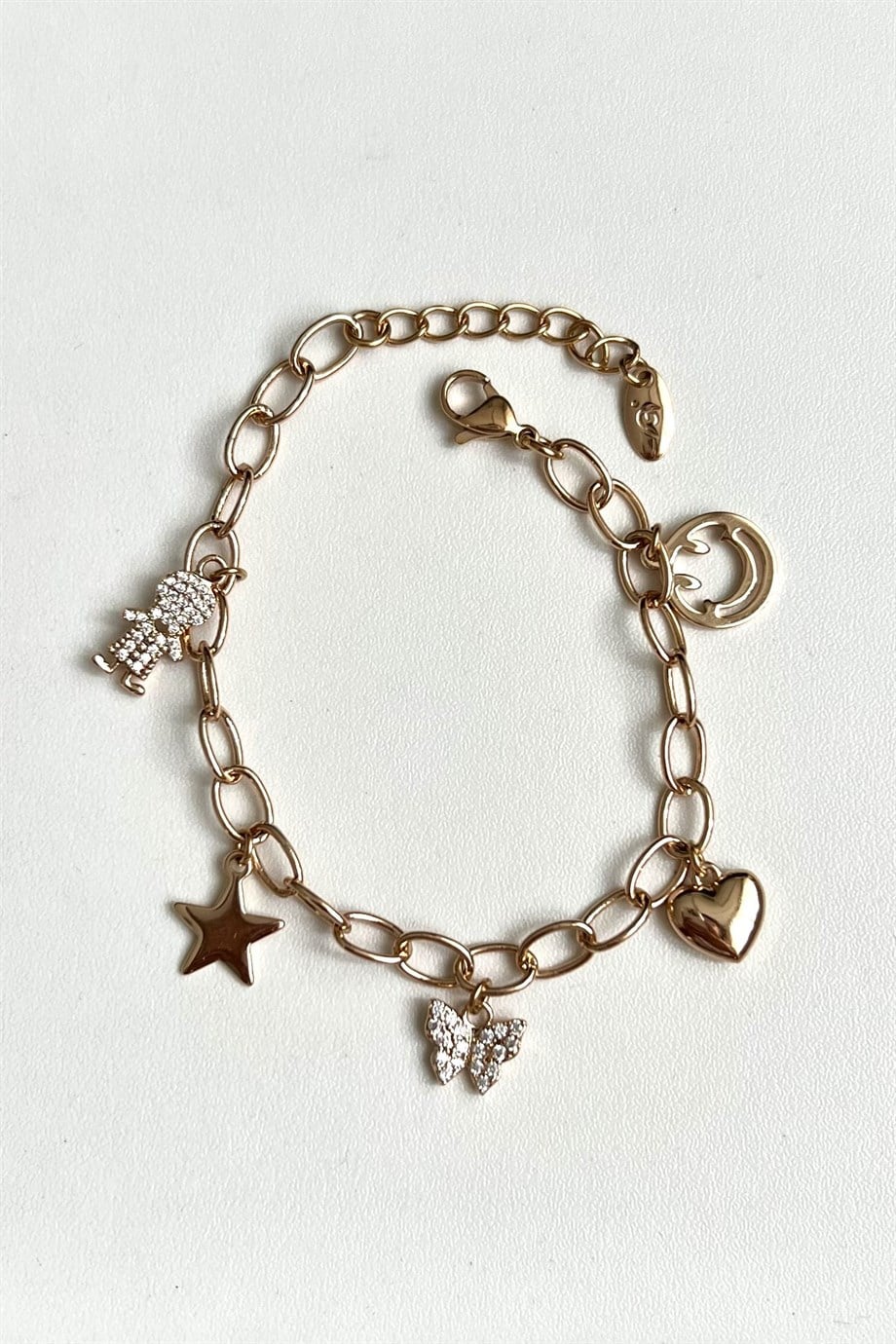 Mixed Charms Bileklik | Çelik
