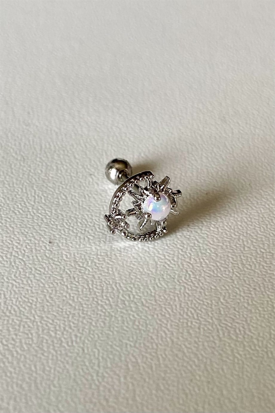 Opal Moon&Star Piercing | Cerrahi Çelik
