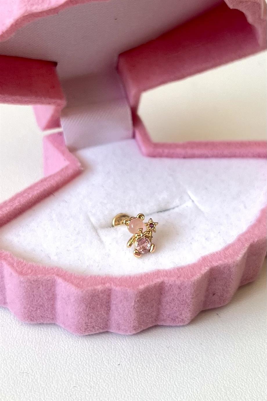 Pembe Ayıcık Piercing  | Cerrahi Çelik