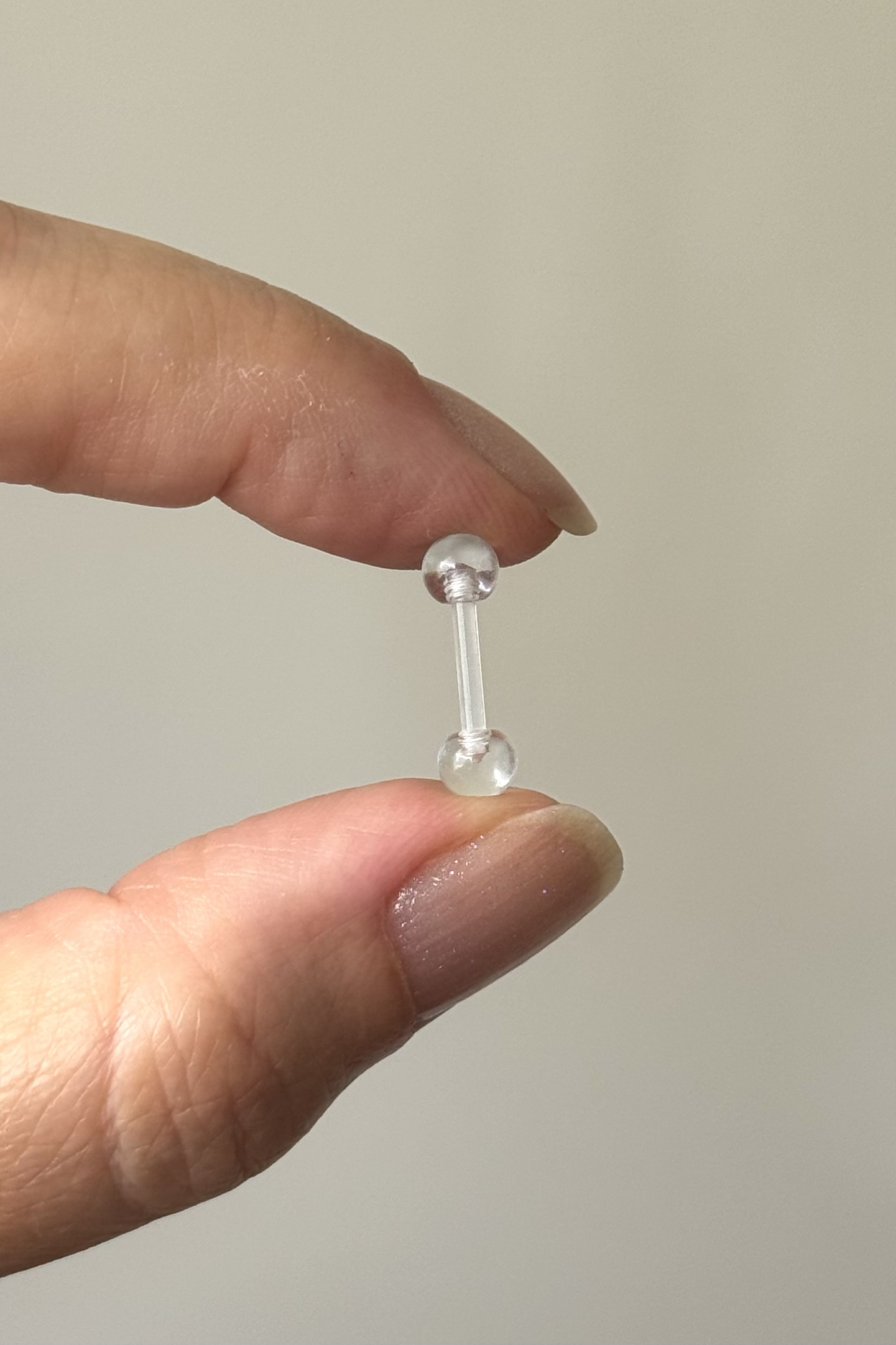 Piercing Göğüs Bioplast 5mm Top Boy: 8mm