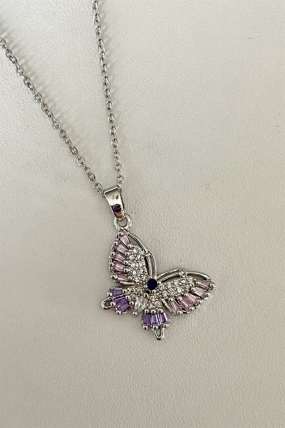 Pinky Mariposa Kolye | Çelik
