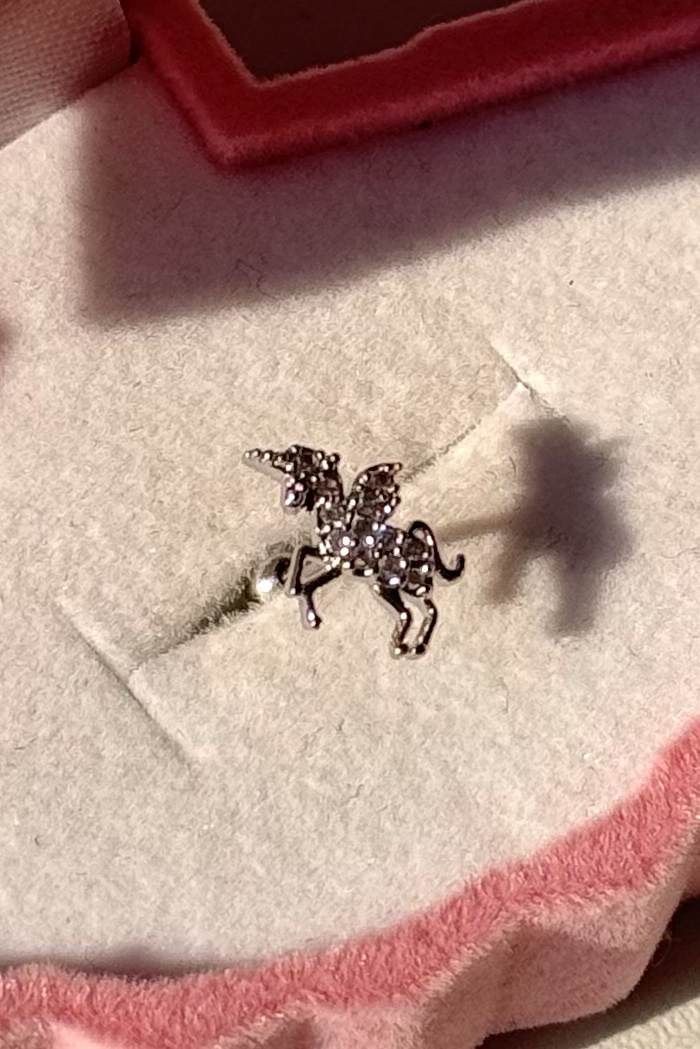 Taşlı Unicorn Piercing Cerrahi Çelik