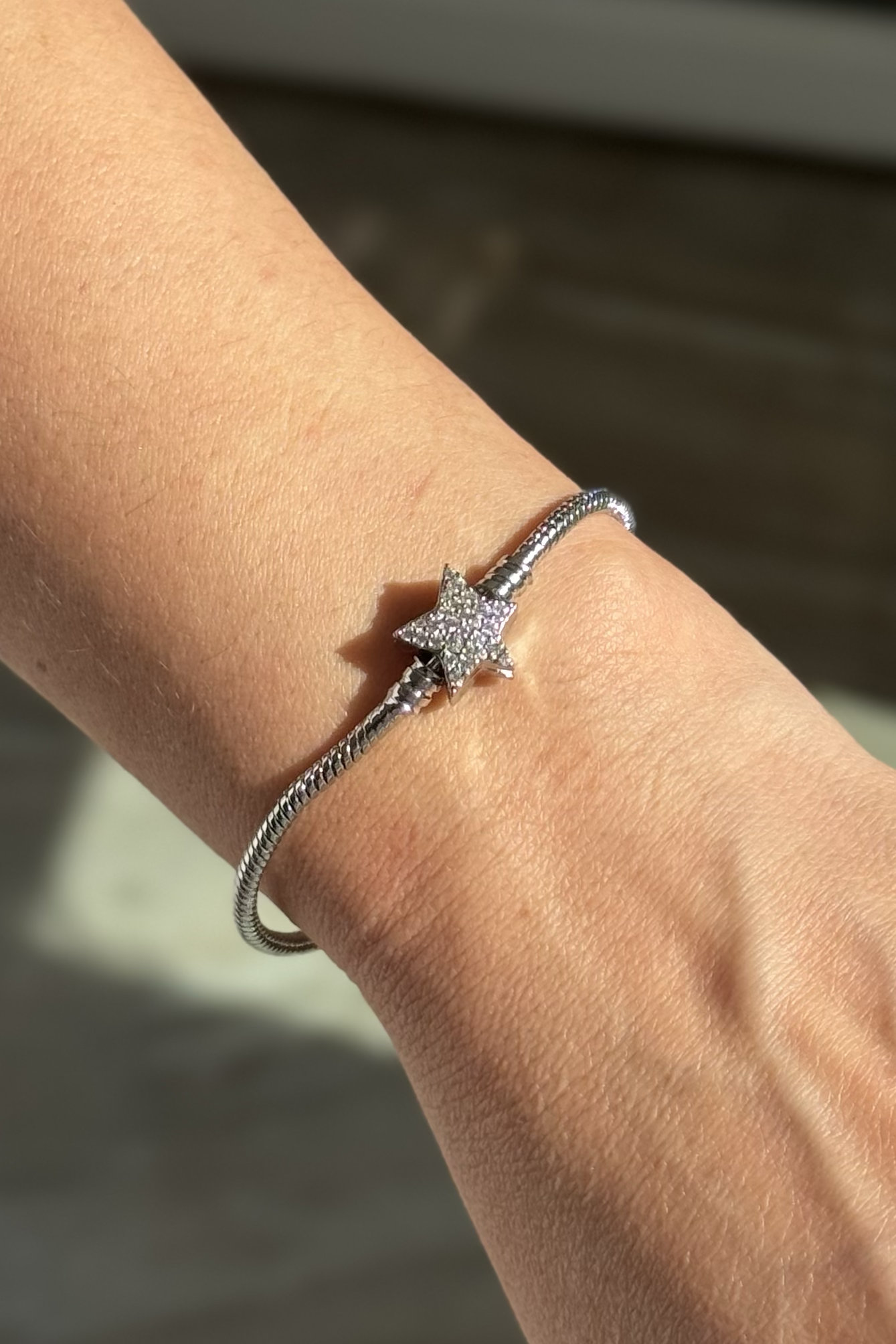 Taşlı Yıldız Charm Bileklik