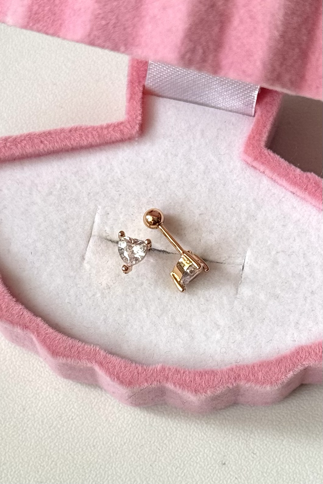 Tektaş Kalp Piercing Cerrahi Çelik