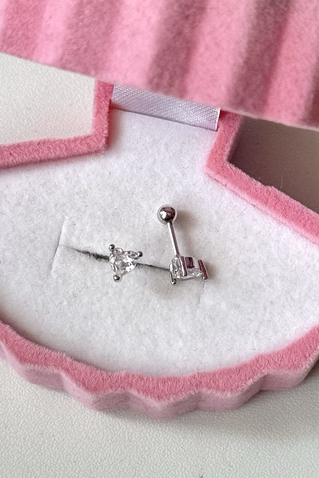 Tektaş Kalp Piercing Cerrahi Çelik