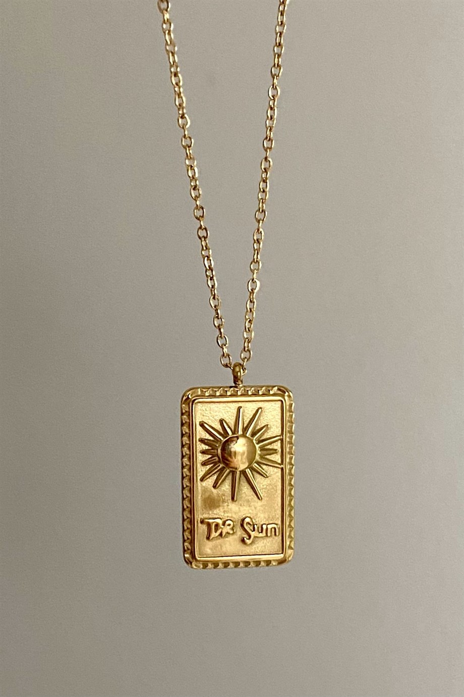 The Sun Tarot Kolye | Çelik